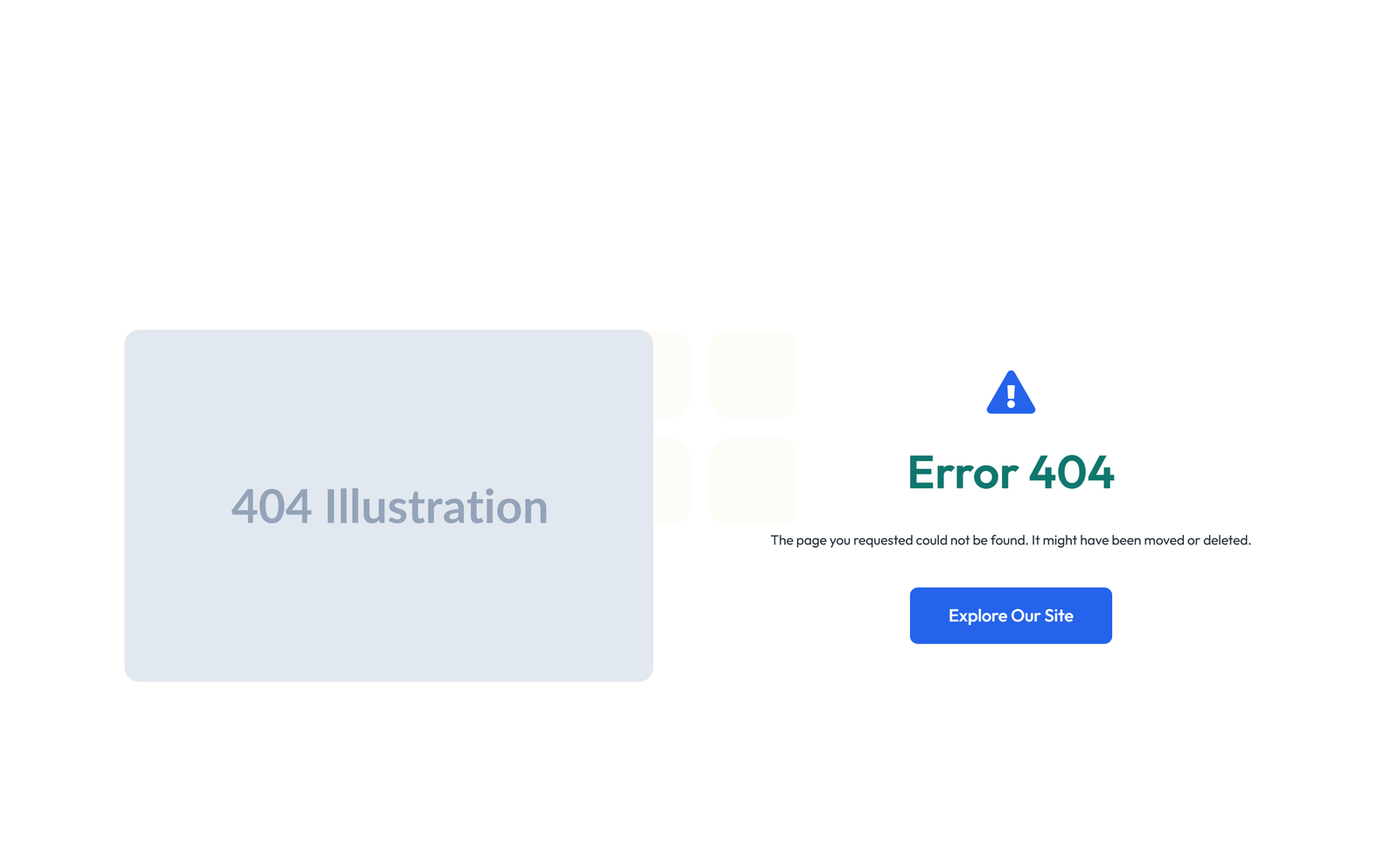 Error Page Design 1 9 - Elementor component