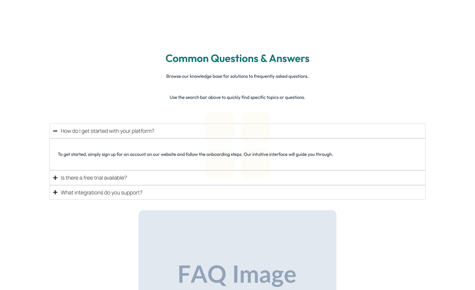 Split FAQ with Text and CTA Left and Accordion Right 35 - Elementor component