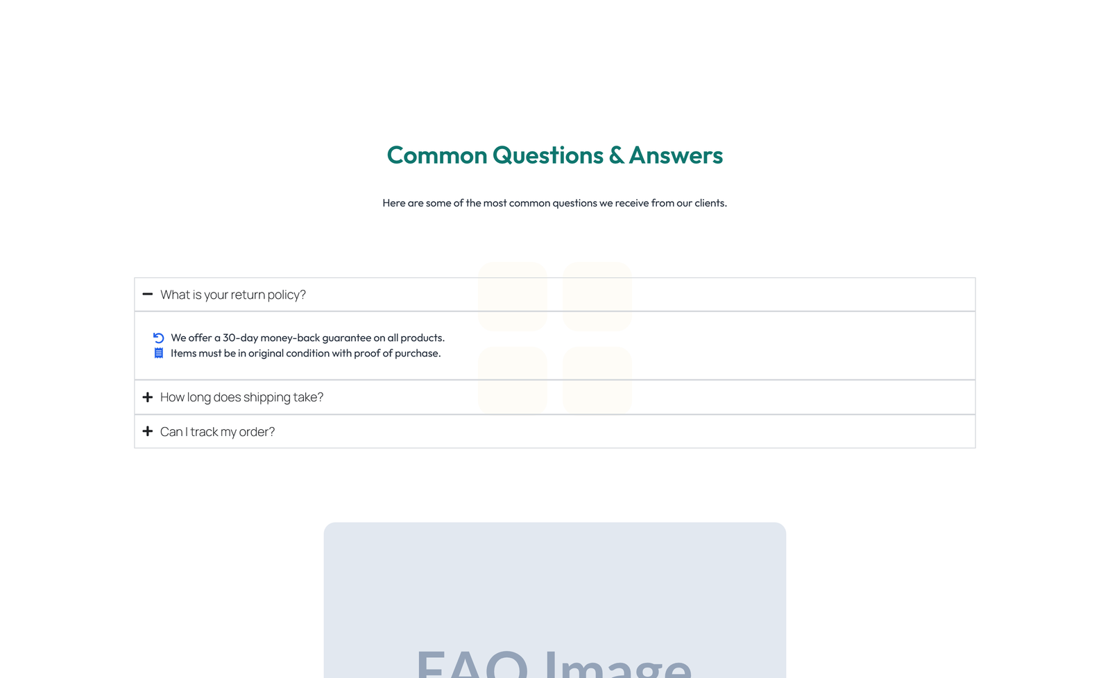 Split FAQ with Text and CTA Left and Accordion Right 43 - Elementor component
