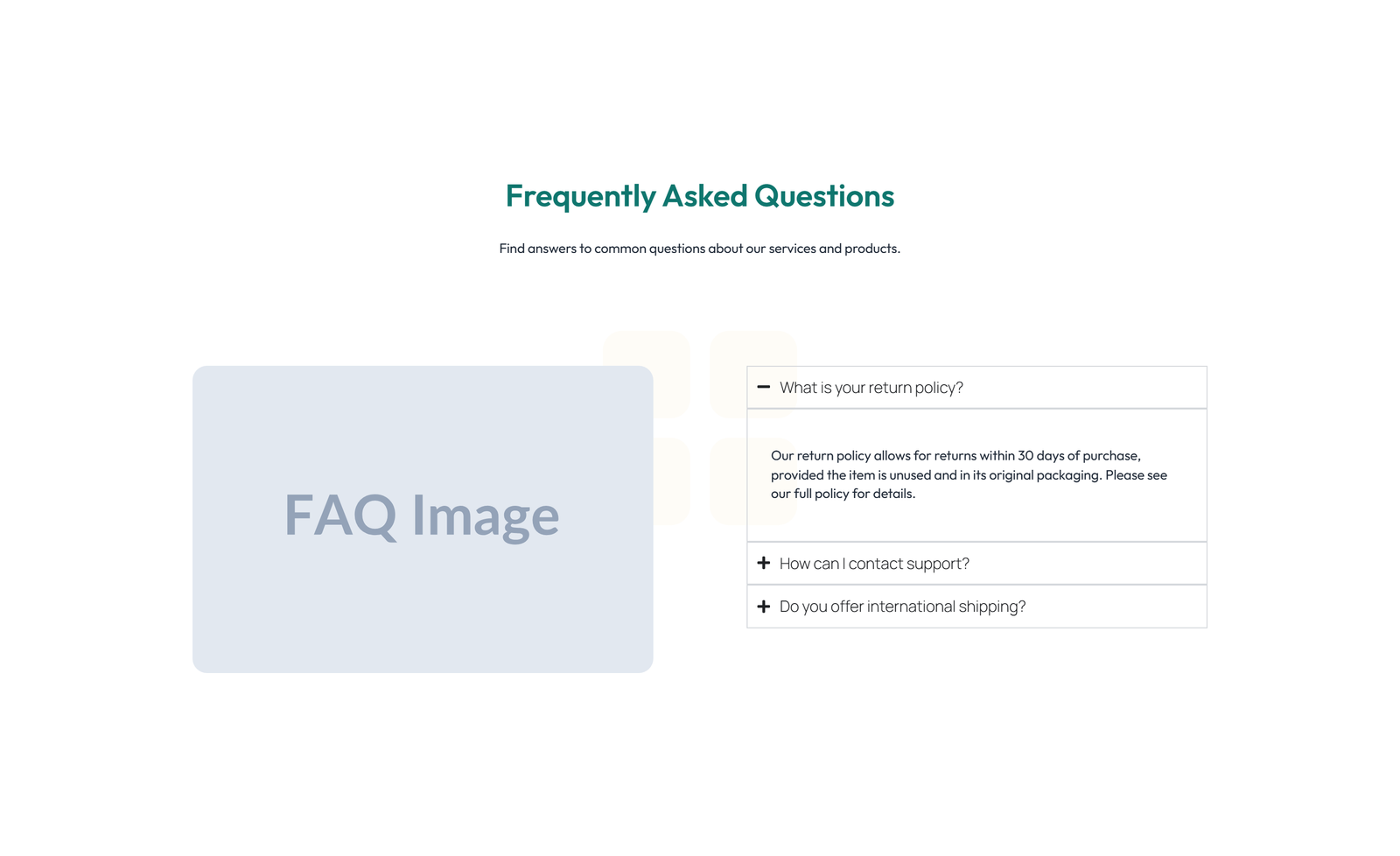 Centered FAQ with Accordion, Follow-up CTA 94 - Elementor component