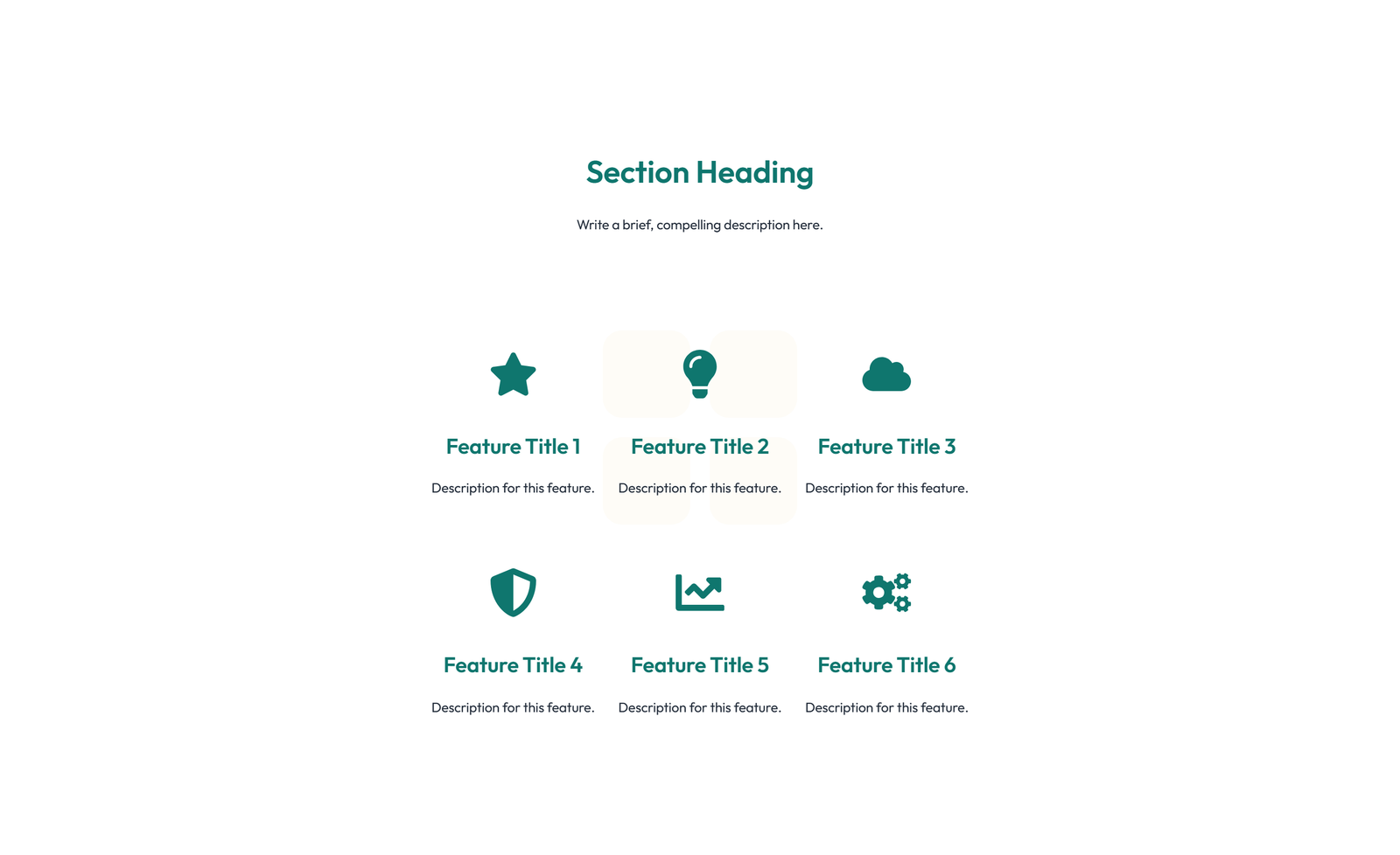 Screenshot of Feature Grid with 2-column Image, Title, Text Cards 8 - Elementor Feature Sections component