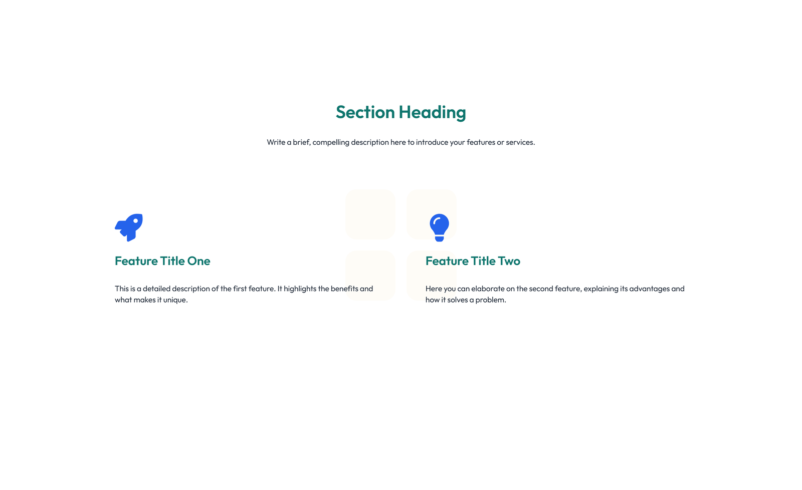Screenshot of Feature Grid with 3-column Icon, Title, Text Cards 11 - Elementor Feature Sections component