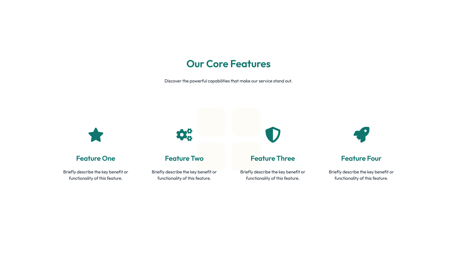 Screenshot of Feature Grid with 2-column Image, Title, Text Cards 16 - Elementor Feature Sections component
