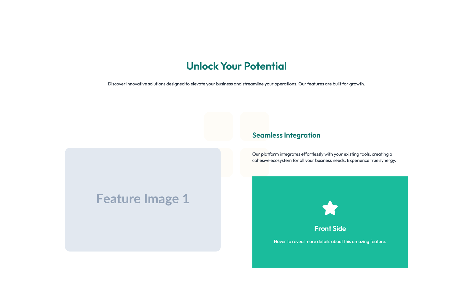 Feature Grid with 3-column Icon, Title, Text Cards 27 - Elementor component