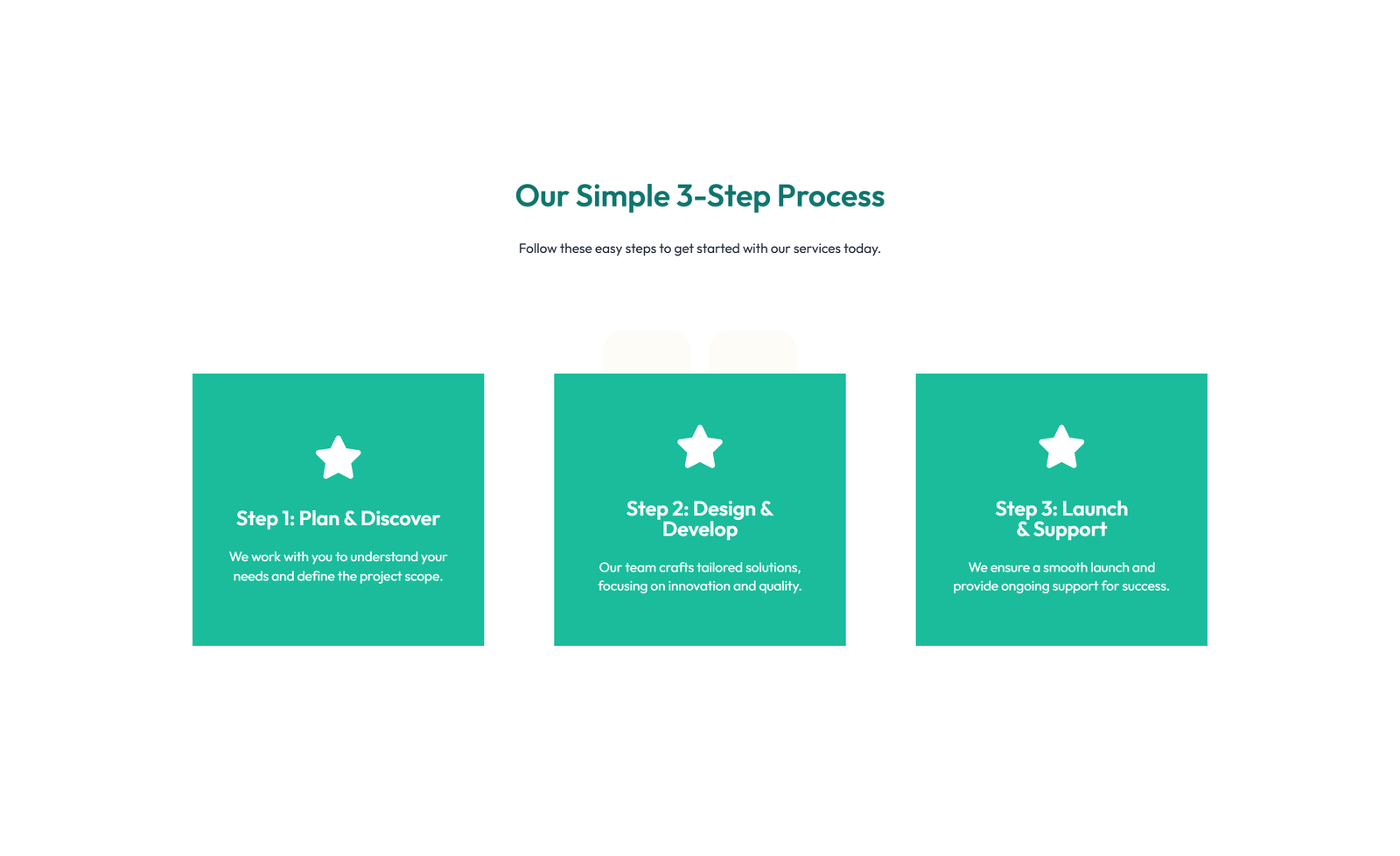 Feature Grid with 3-column Icon, Title, Text, CTA Cards 33 - Elementor component