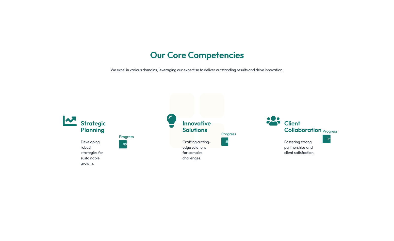 Screenshot of Feature Grid with 3-column Icon, Title, Text Cards 37 - Elementor Feature Sections component