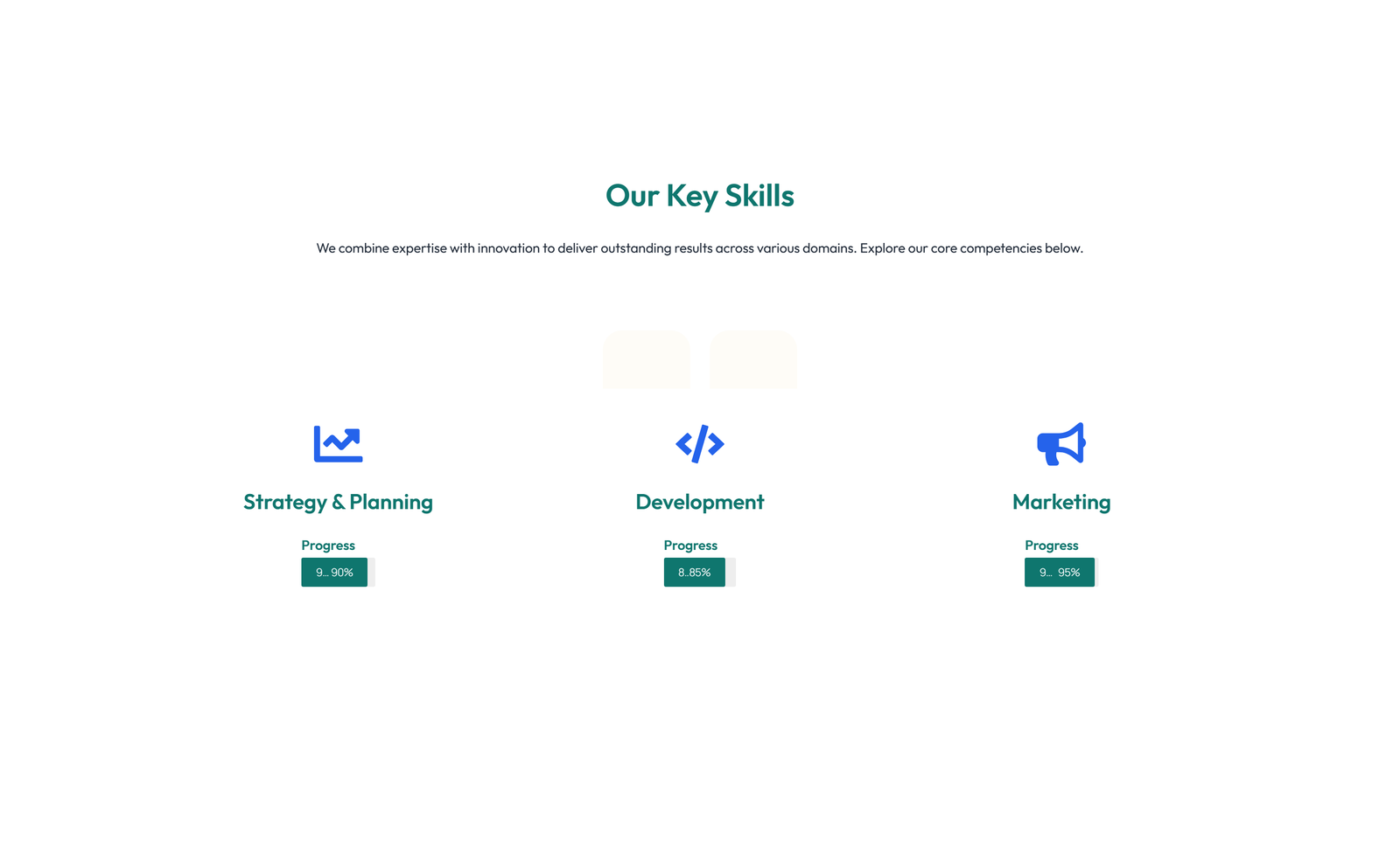 Screenshot of Feature Grid with 4-column Icon-box Cards 37 - Elementor Feature Sections component