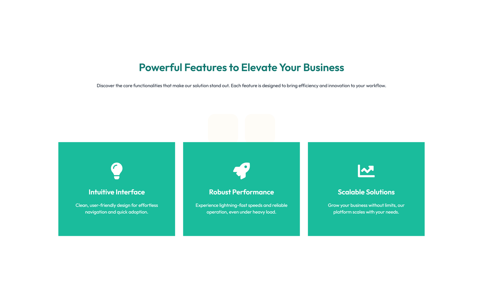 Feature Grid with 3-column Icon, Title, Text, CTA Cards 42 - Elementor component
