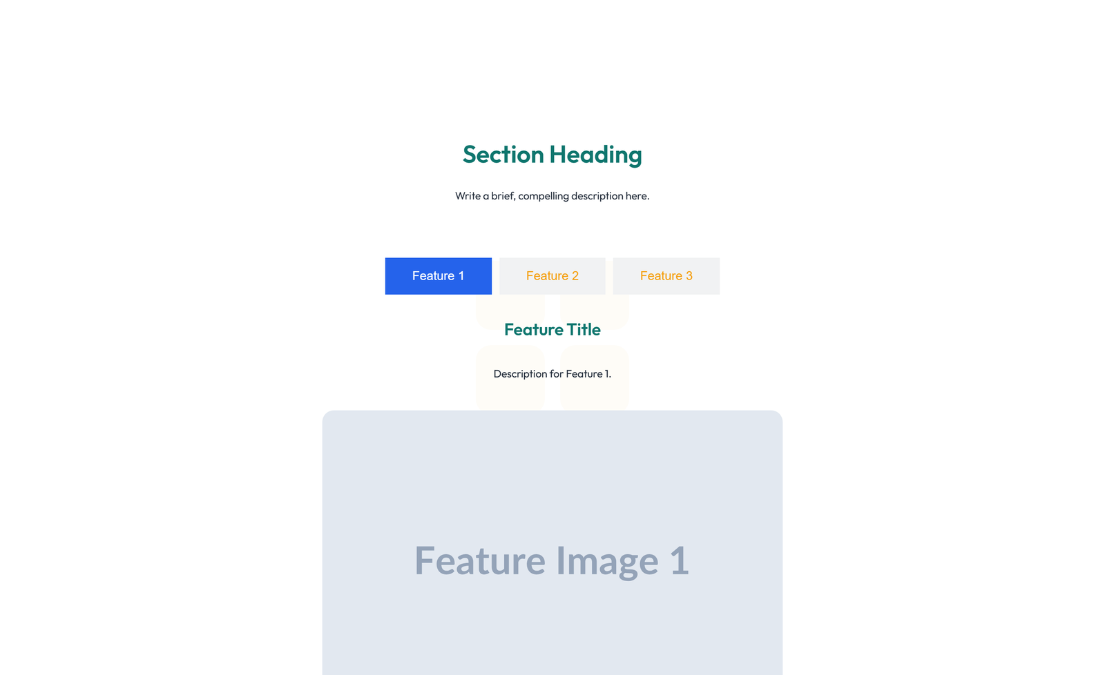 Feature Grid with 4-column Icon-box Cards 44 - Elementor component
