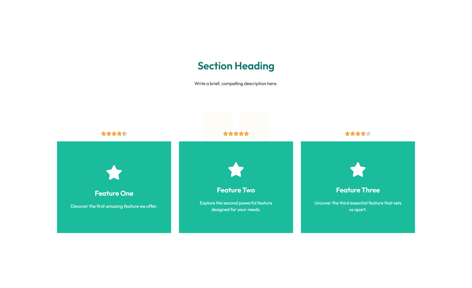 Feature Grid with 3-column Icon, Title, Text, CTA Cards 51 - Elementor component