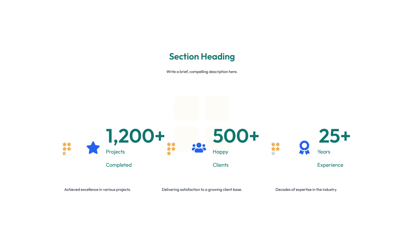 Screenshot of Feature Grid with 4-column Icon-box Cards 52 - Elementor Feature Sections component