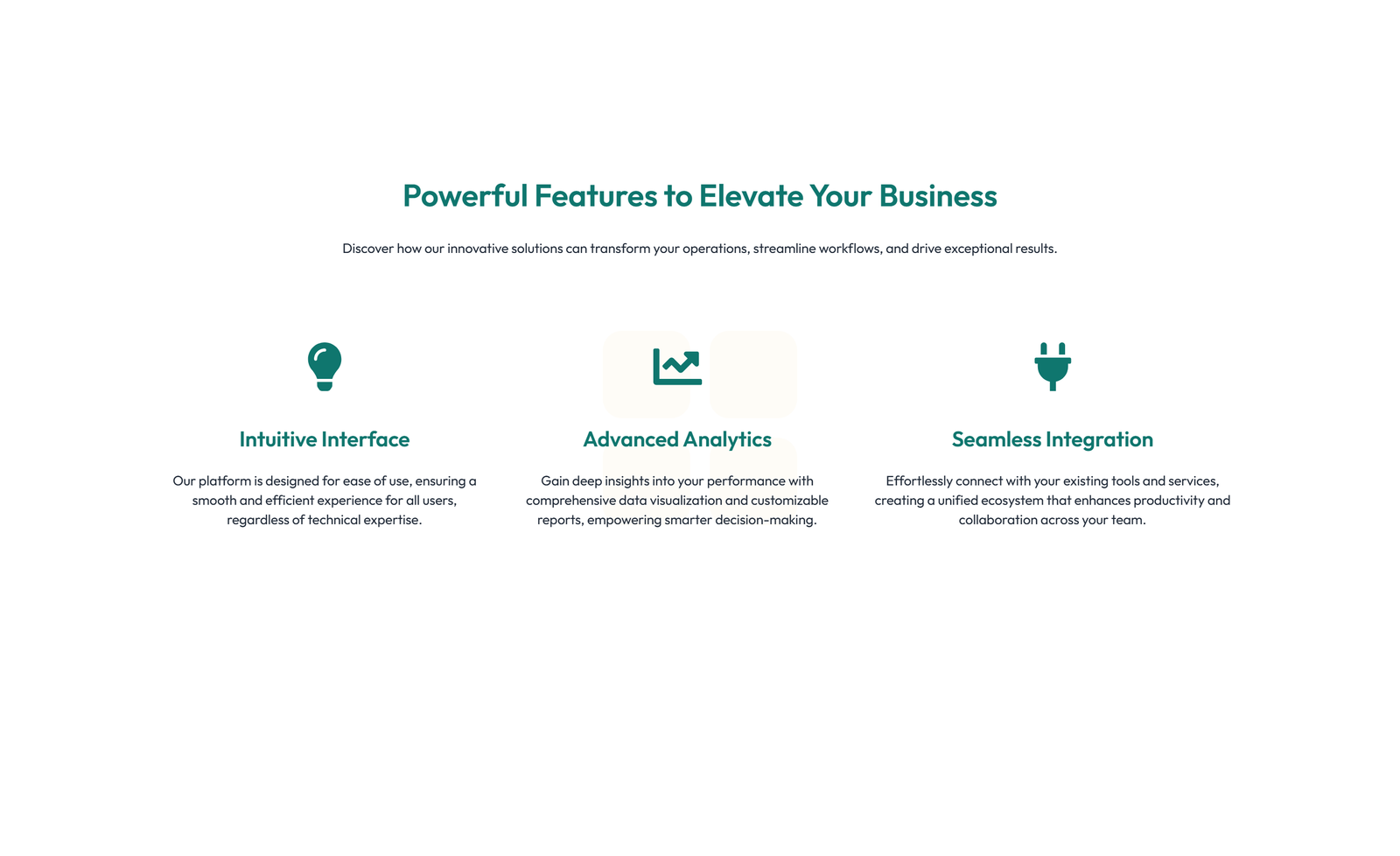 Screenshot of Feature Grid with 2-column Image, Title, Text Cards 53 - Elementor Feature Sections component