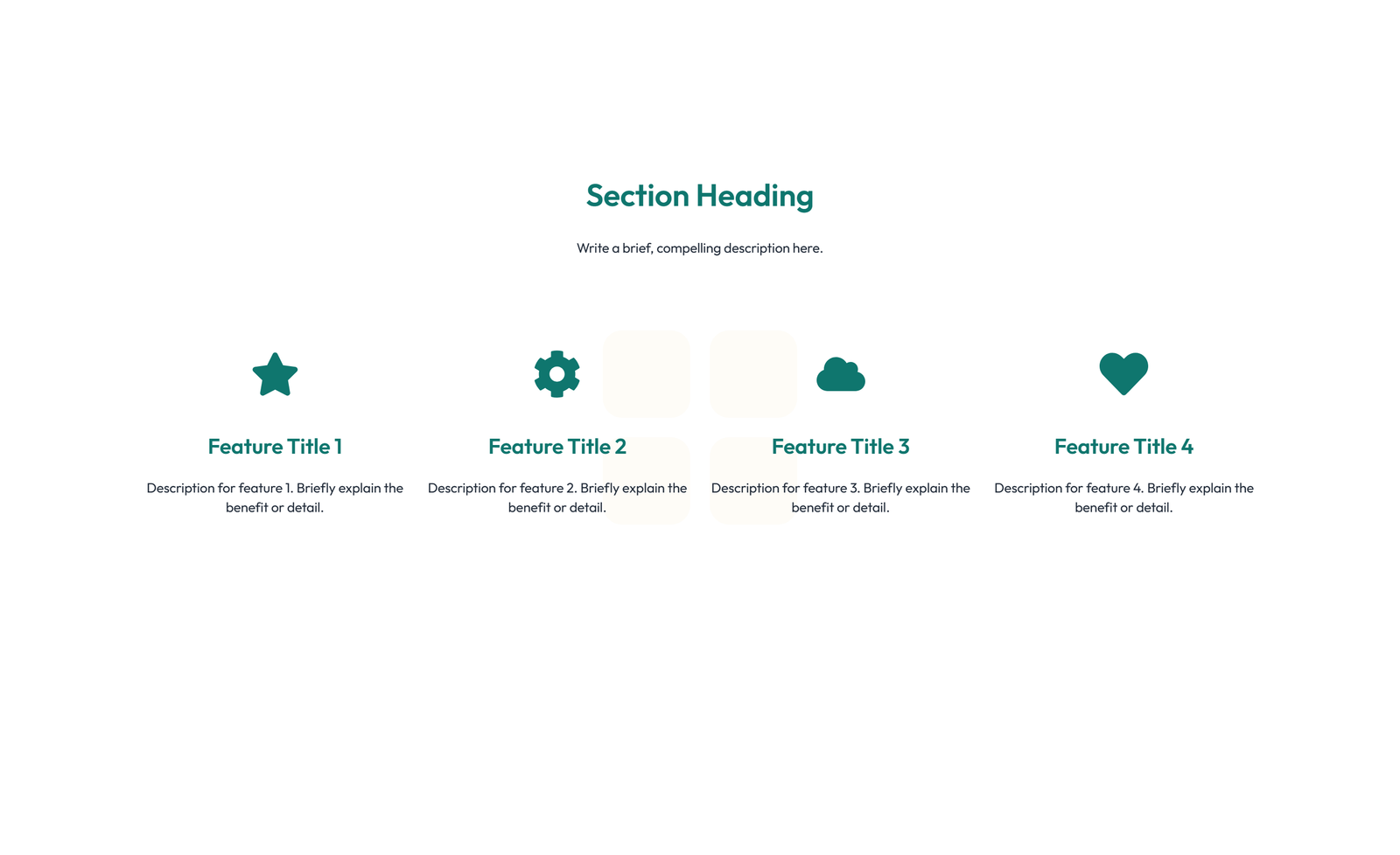 Screenshot of Feature Grid with 2-column Image, Title, Text Cards 63 - Elementor Feature Sections component