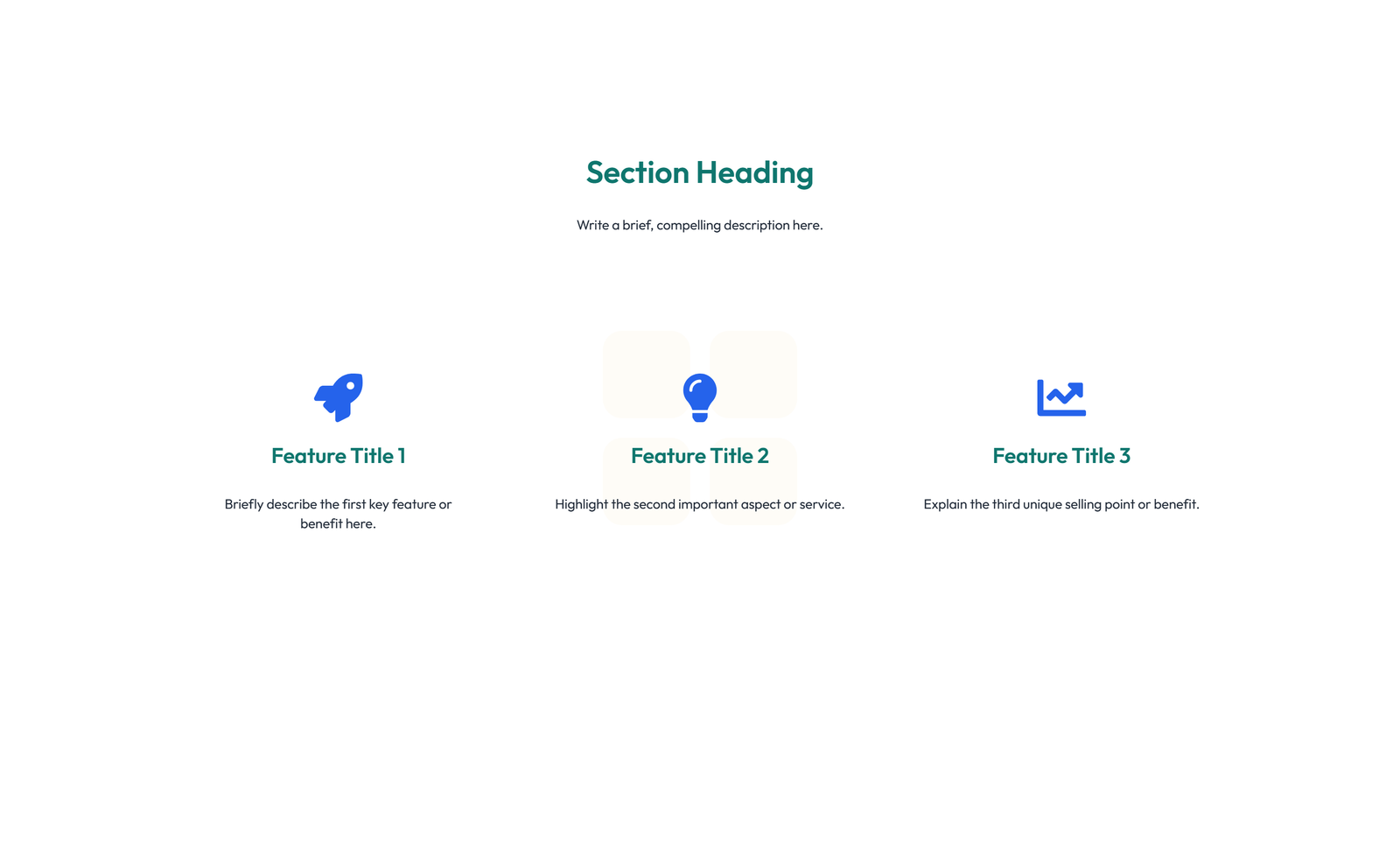 Screenshot of Feature Grid with 2-column Image, Title, Text Cards 69 - Elementor Feature Sections component