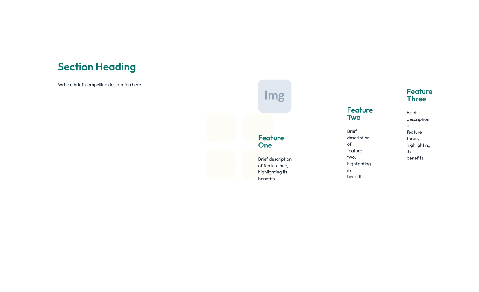 Screenshot of Feature Grid with 2-column Image, Title, Text Cards 73 - Elementor Feature Sections component