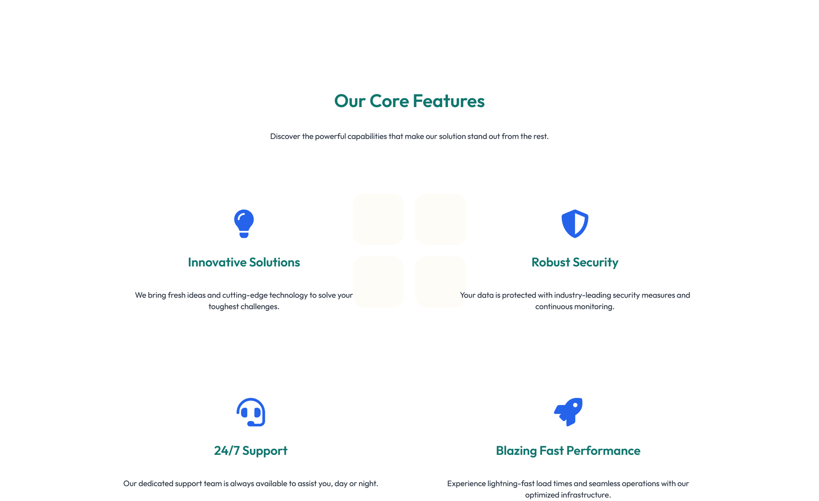 Screenshot of Feature Grid with 2-column Image, Title, Text Cards 75 - Elementor Feature Sections component