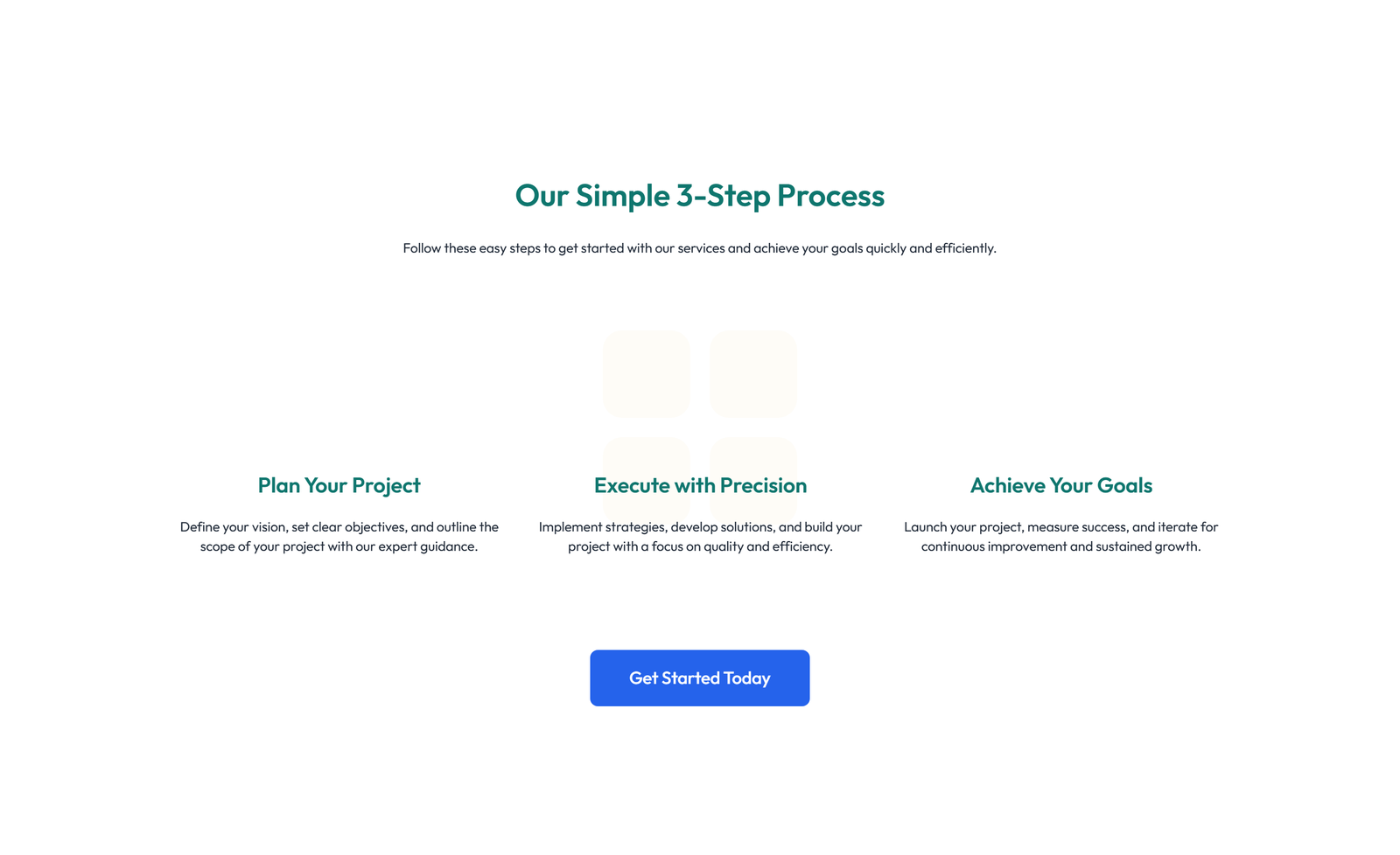 Screenshot of Feature Grid with 4-column Icon-box Cards 90 - Elementor Feature Sections component