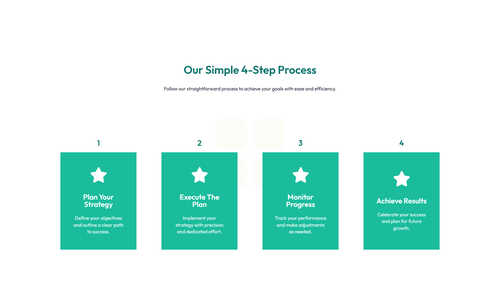 Feature Grid with 4-column Icon-box Cards 92 - Elementor component