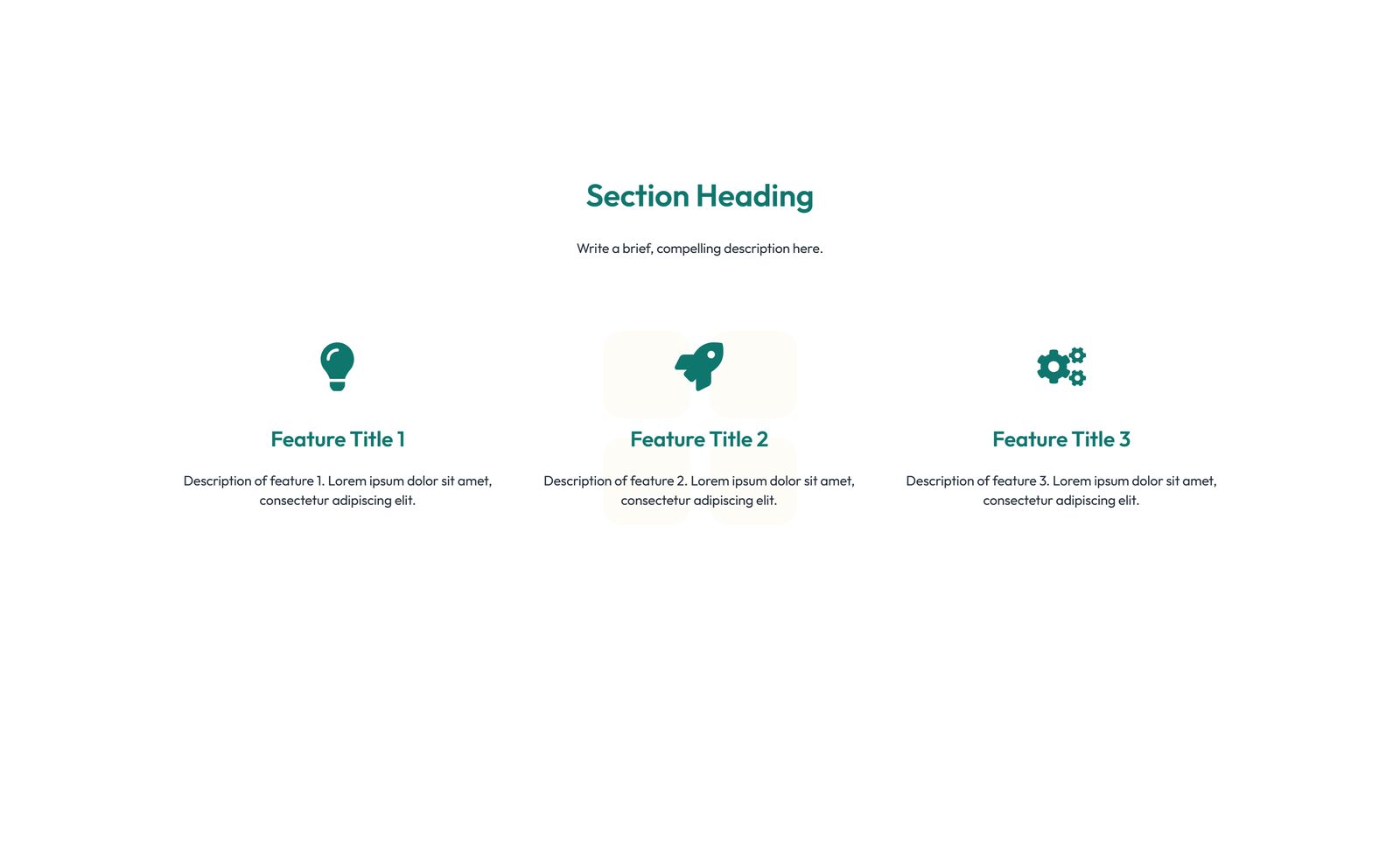 Screenshot of Feature Grid with 2-column Image, Title, Text Cards 95 - Elementor Feature Sections component