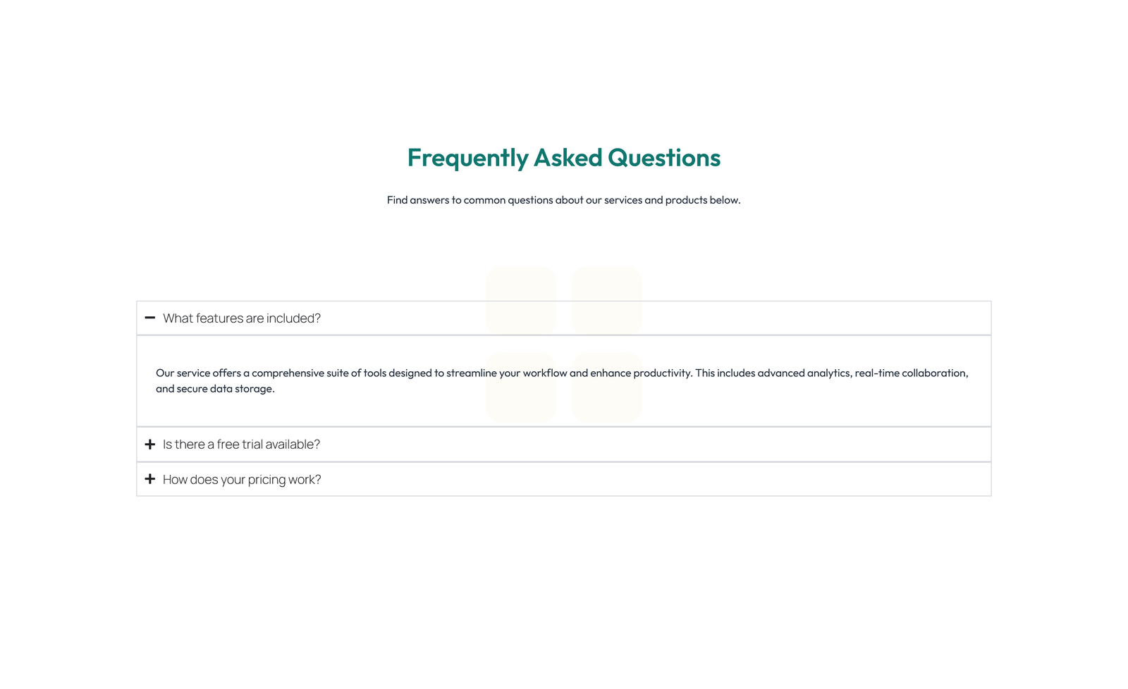 Screenshot of Feature Grid with 3-column Icon, Title, Text Cards 98 - Elementor Feature Sections component