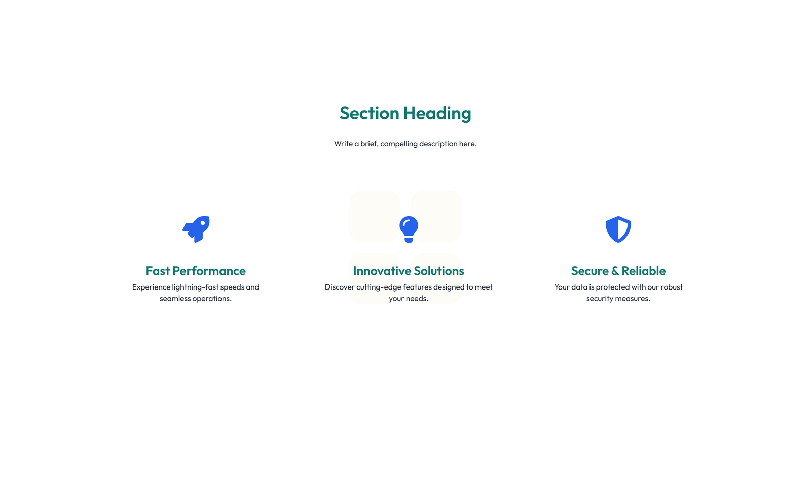 Screenshot of Feature Grid with 2-column Image, Title, Text Cards 98 - Elementor Feature Sections component