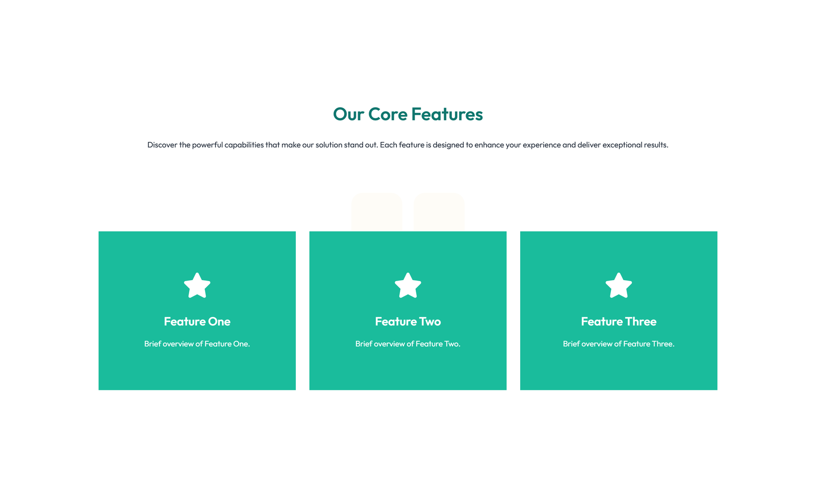 Feature Grid with 2-column Image, Title, Text Cards 103 - Elementor component