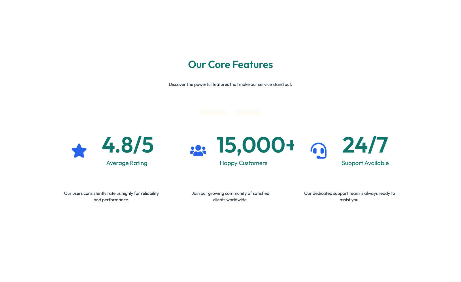 Screenshot of Feature Grid with 2-column Image, Title, Text Cards 108 - Elementor Feature Sections component