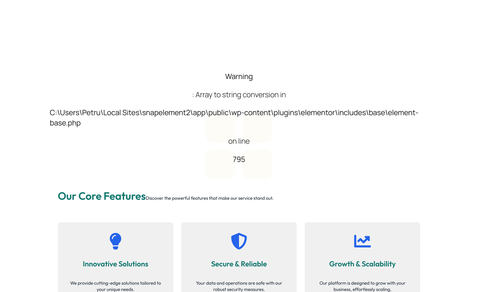 Feature Grid with 2-column Image, Title, Text Cards 111 - Elementor component