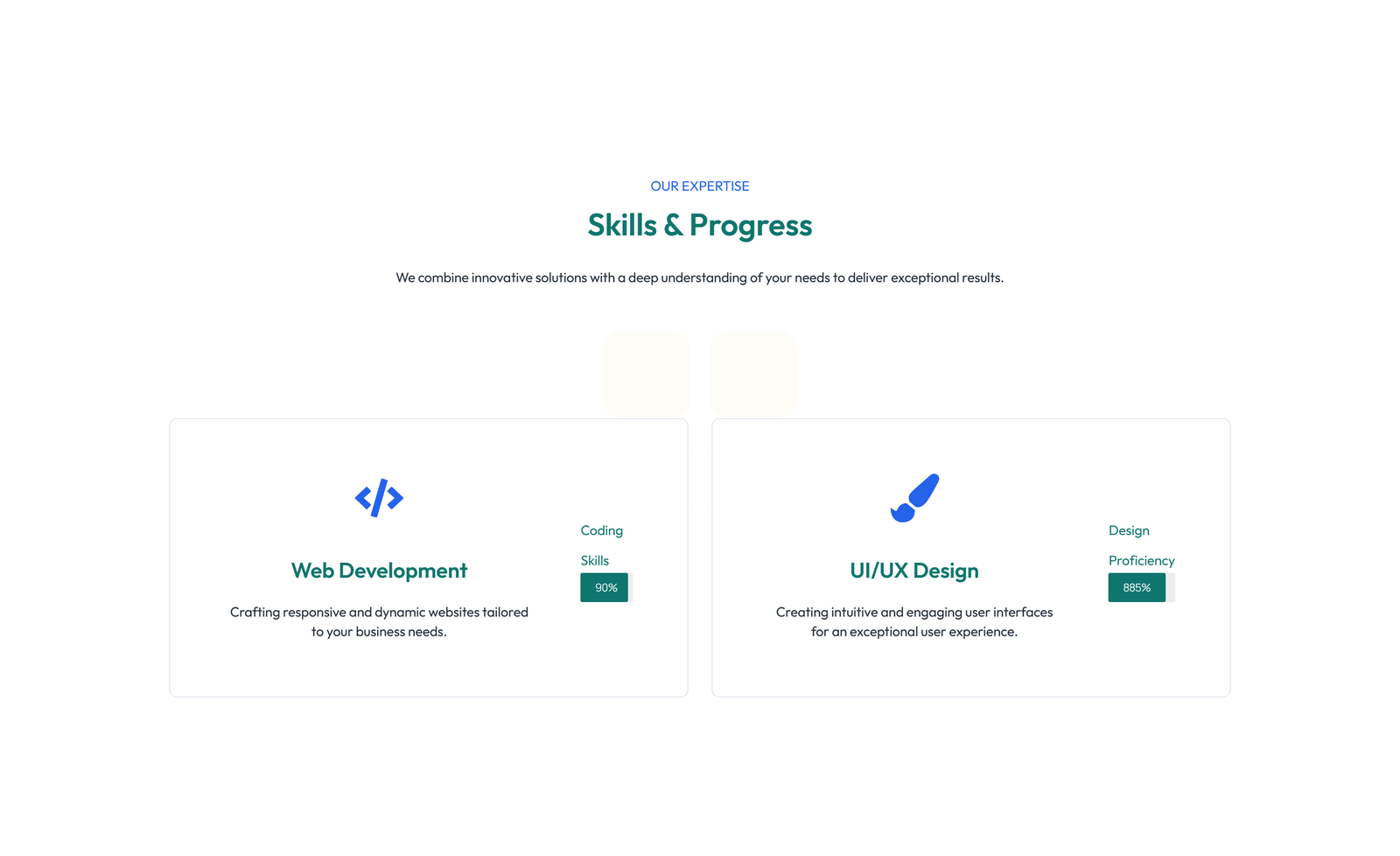 Screenshot of Feature Grid with 2-column Image, Title, Text Cards 115 - Elementor Feature Sections component