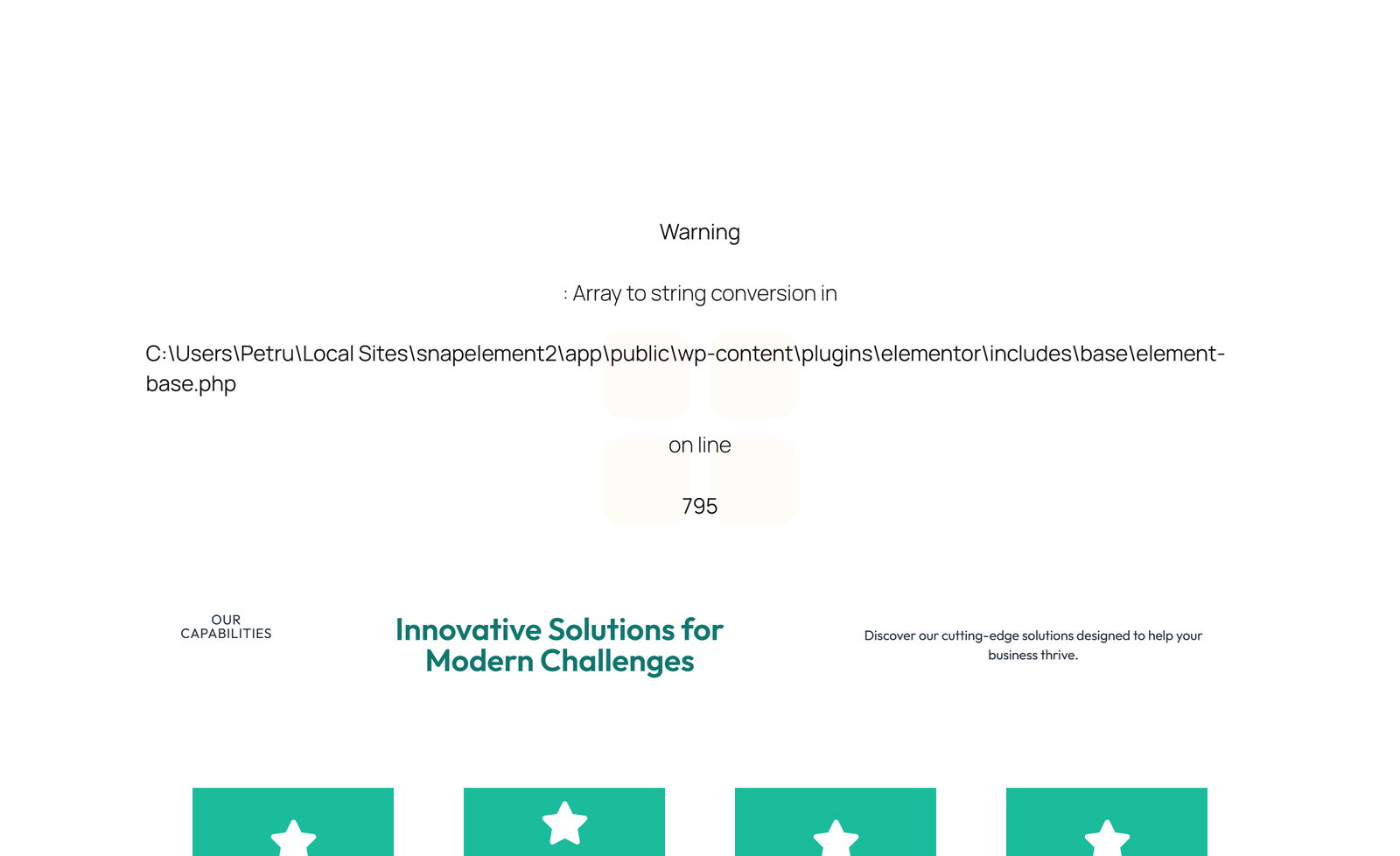 Feature Grid with 4-column Icon-box Cards 119 - Elementor component