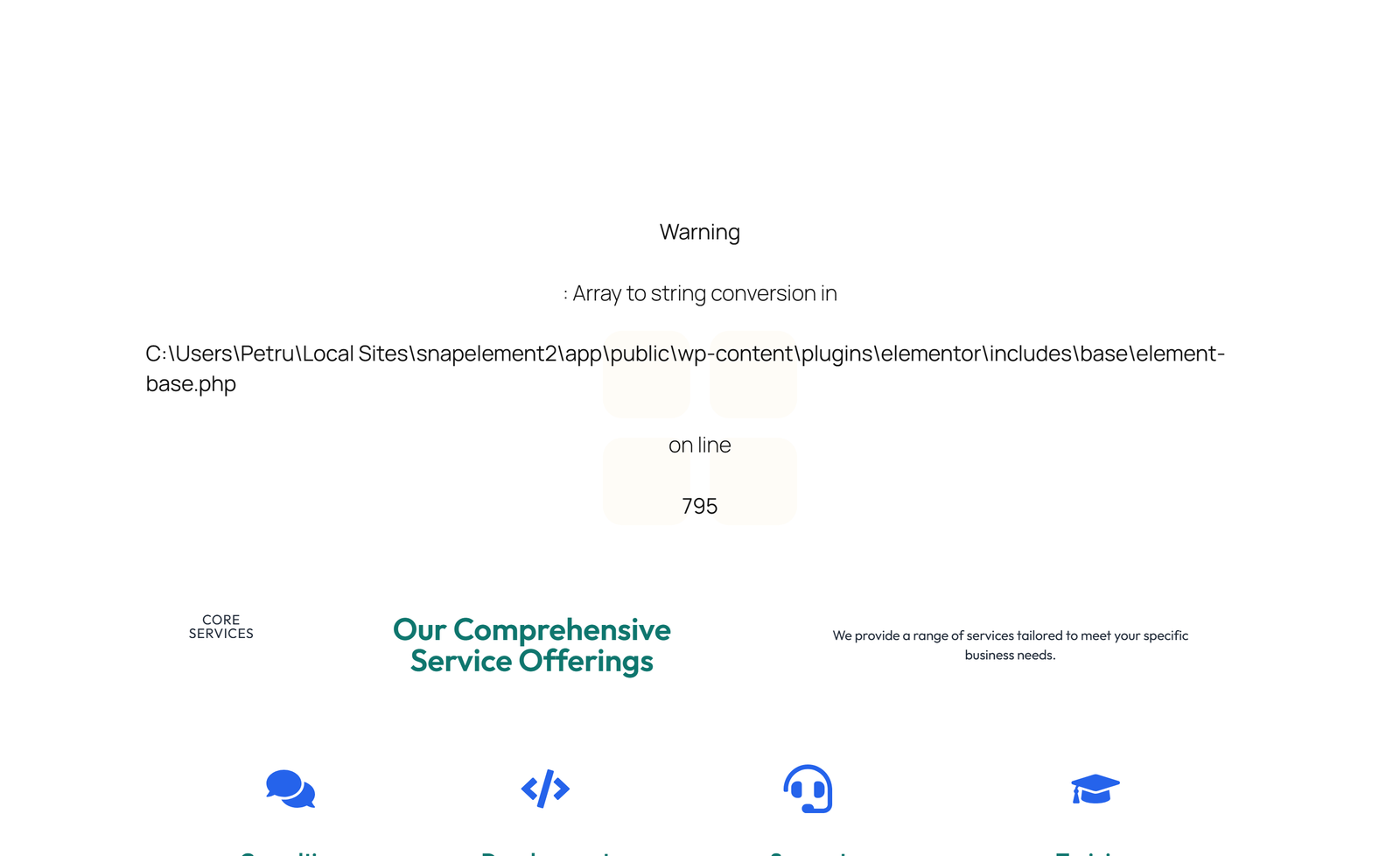 Screenshot of Feature Grid with 2-column Image, Title, Text Cards 119 - Elementor Feature Sections component