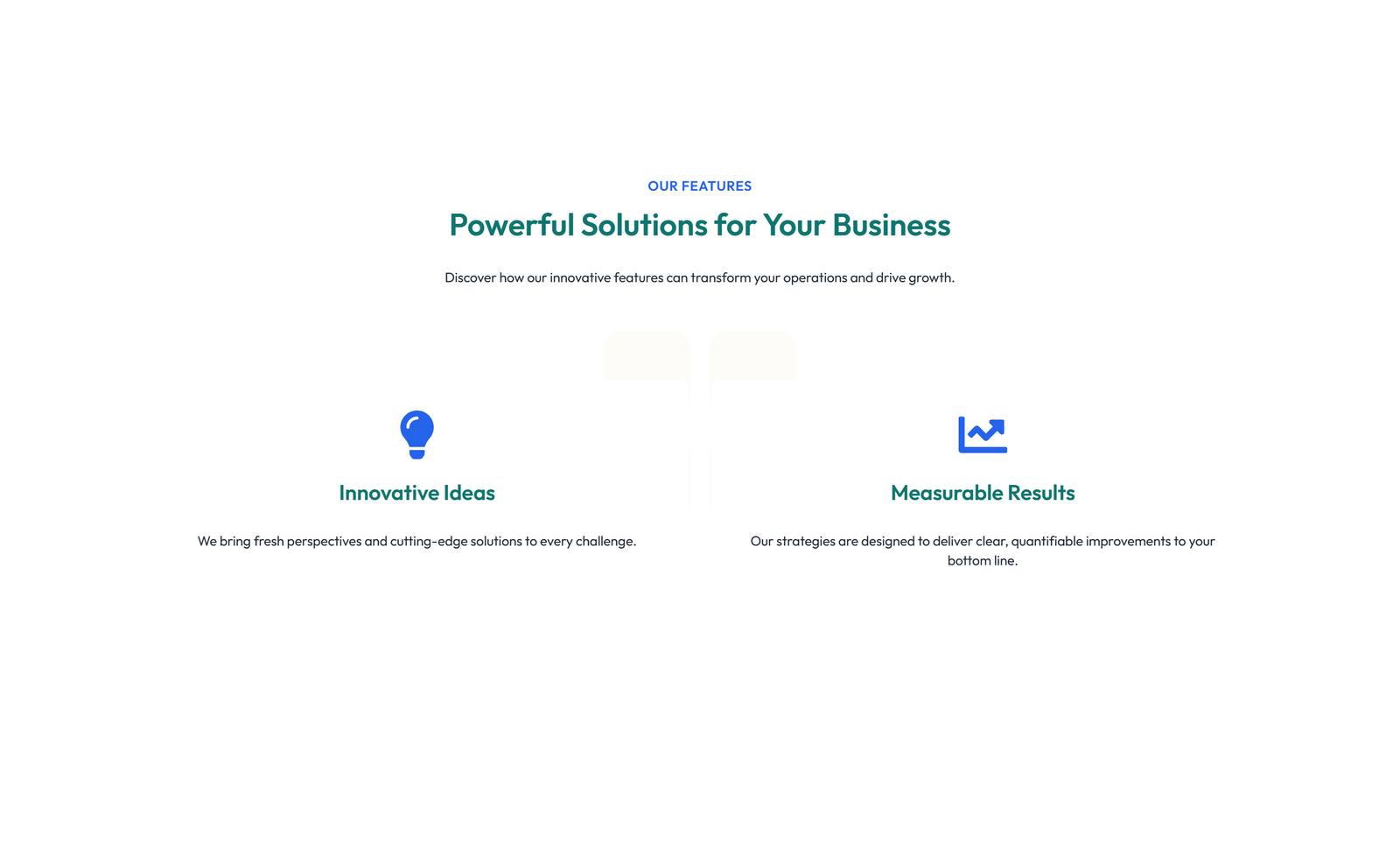 Screenshot of Feature Grid with 3-column Icon, Title, Text, CTA Cards 122 - Elementor Feature Sections component