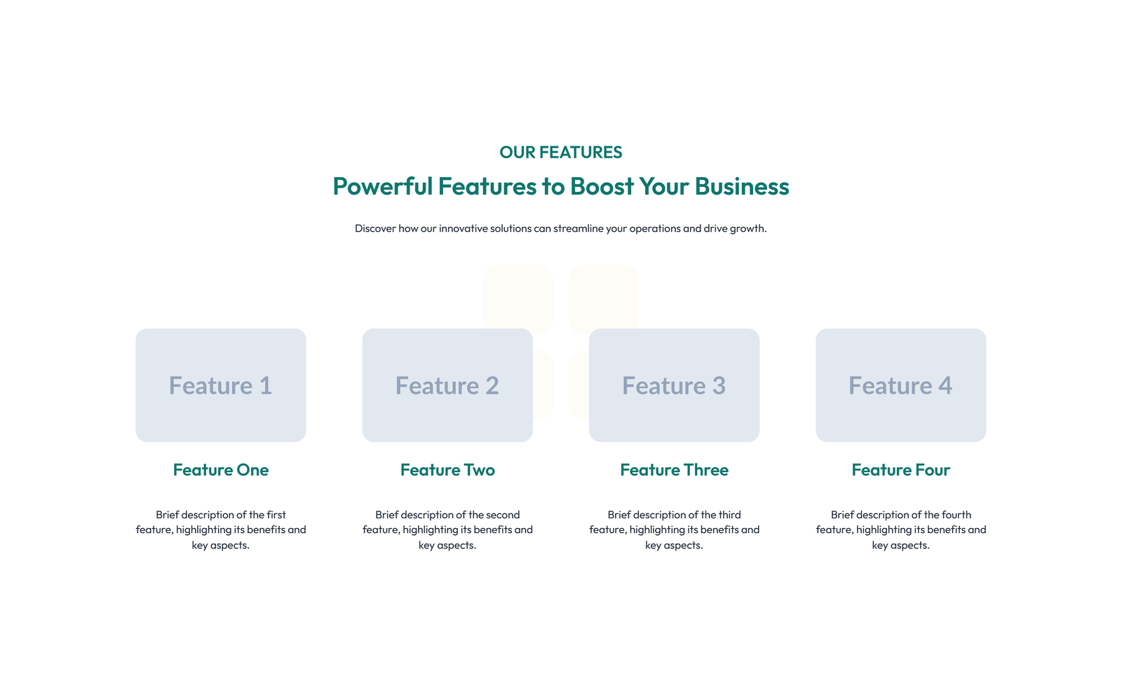 Feature Grid with 3-column Icon, Title, Text, CTA Cards 127 - Elementor component