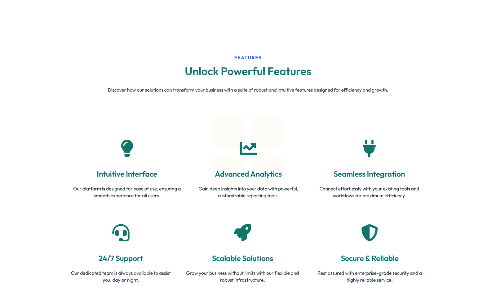 Feature Grid with 3-column Icon, Title, Text, CTA Cards 133 - Elementor component