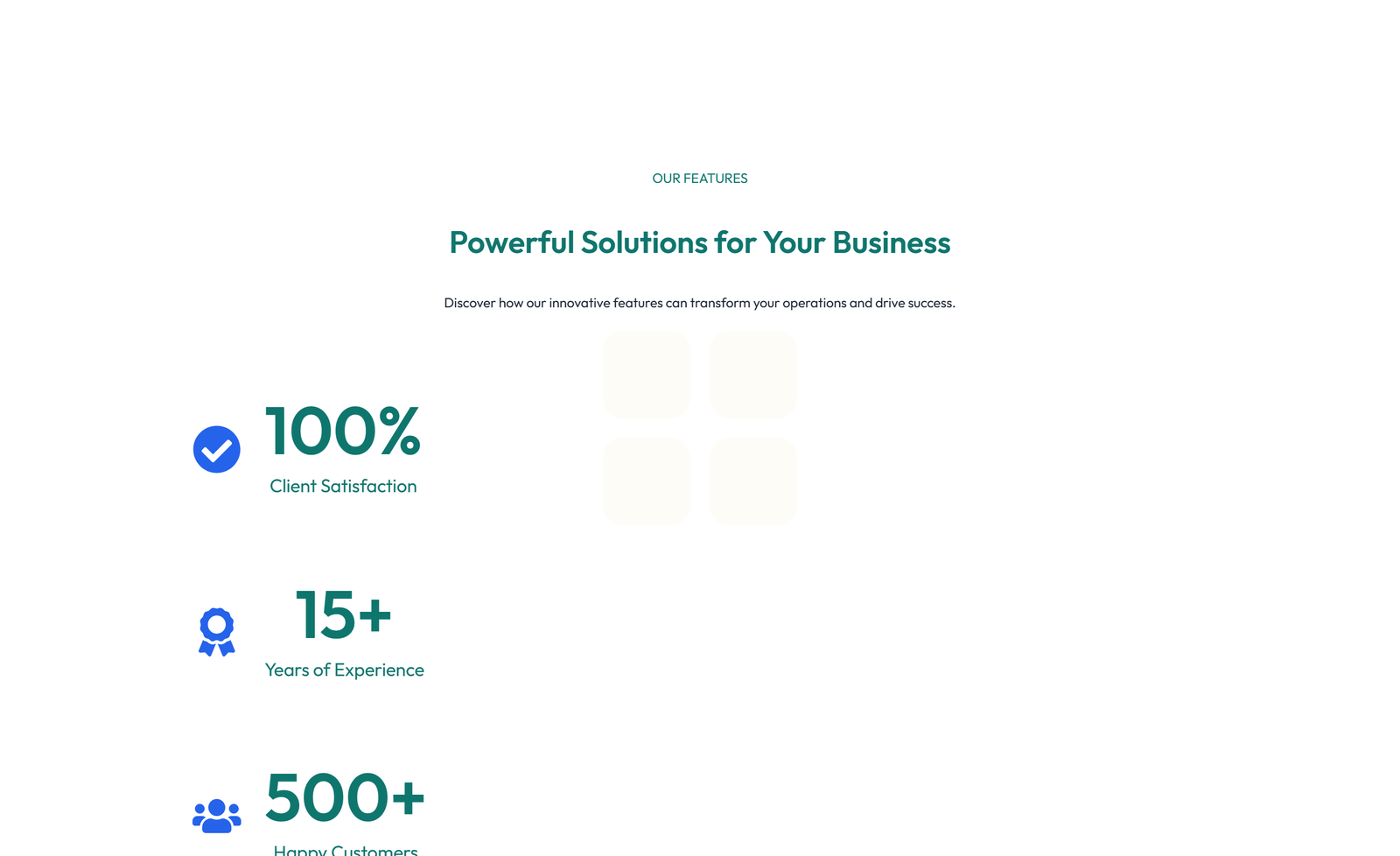 Screenshot of Feature Grid with 2-column Image, Title, Text Cards 144 - Elementor Feature Sections component