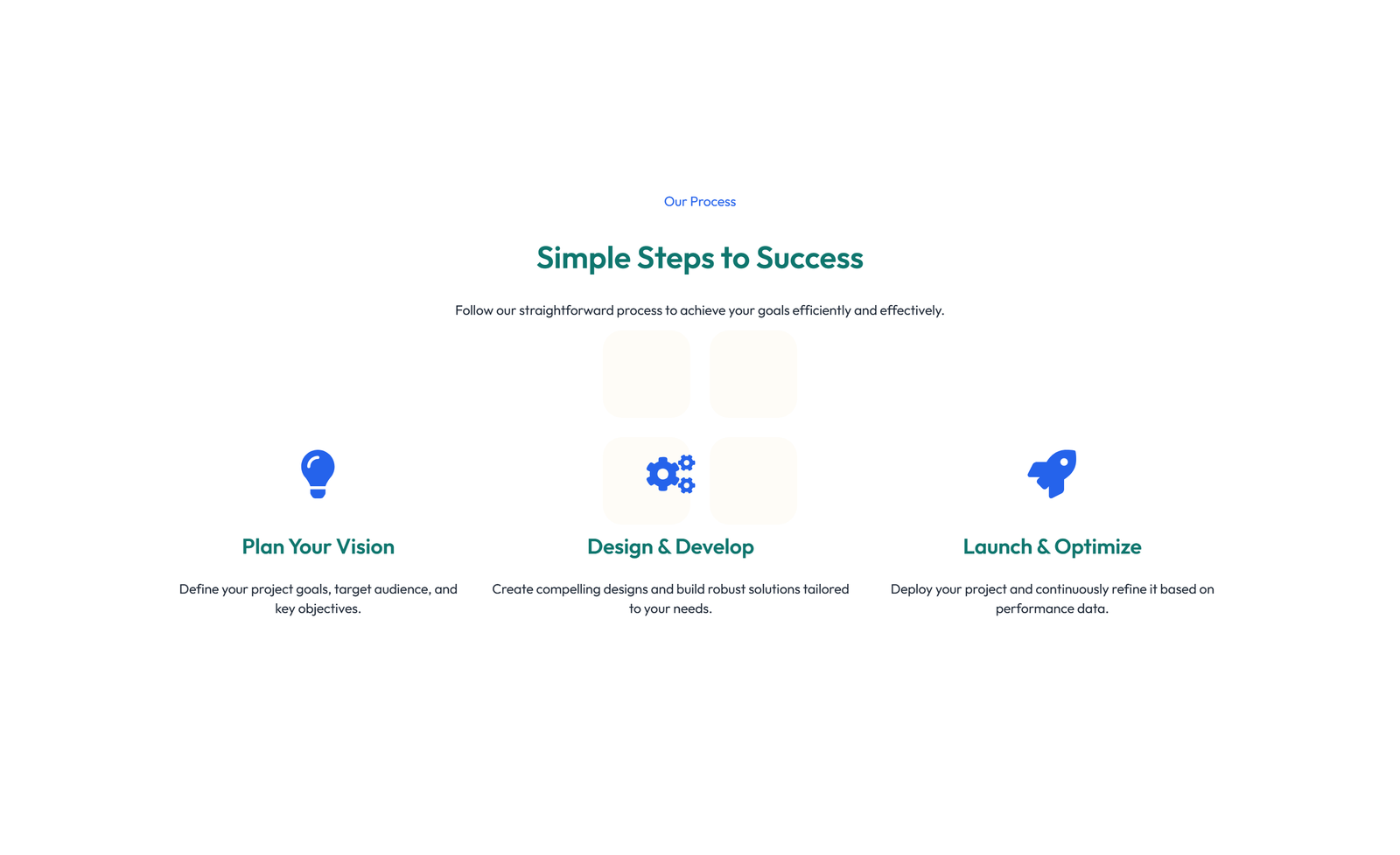 Screenshot of Feature Grid with 3-column Icon, Title, Text, CTA Cards 145 - Elementor Feature Sections component