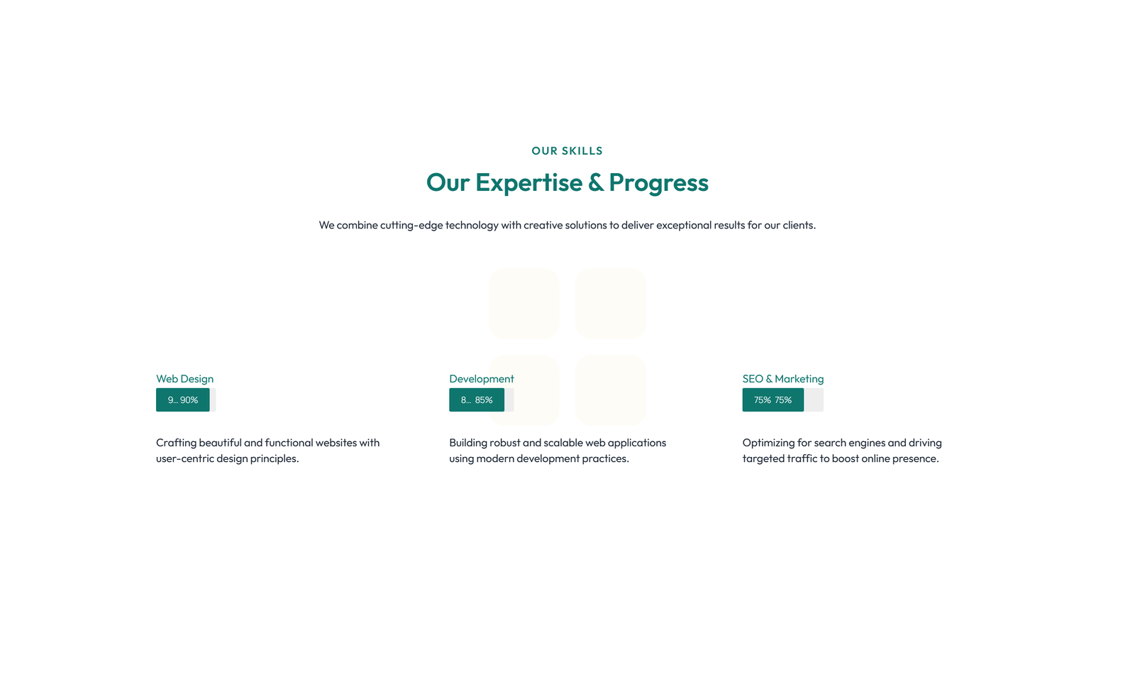 Screenshot of Feature Grid with 2-column Image, Title, Text Cards 150 - Elementor Feature Sections component