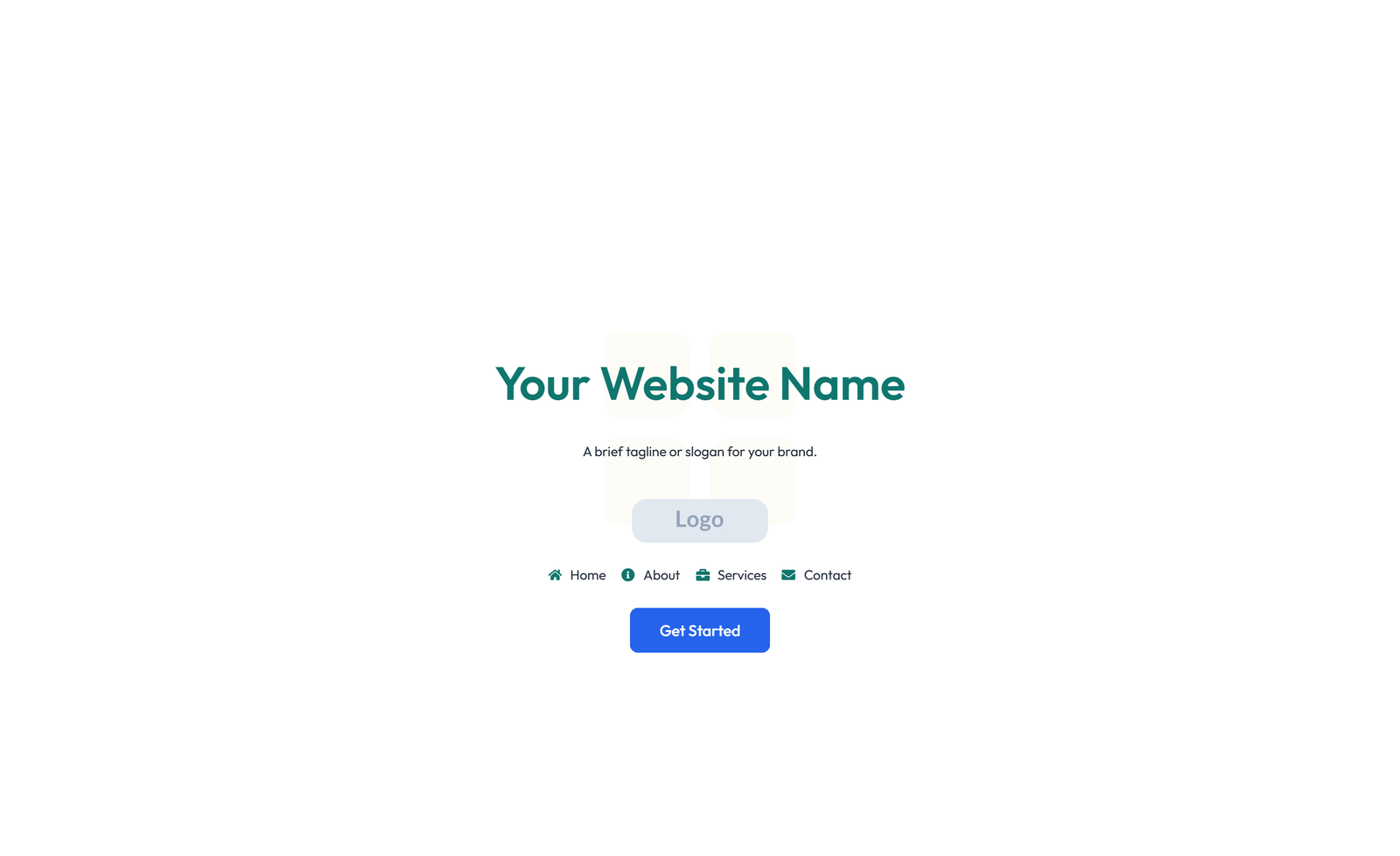 Screenshot of Header with Logo, Nav-menu, Login, Signup Buttons 4 - Elementor Headers / Navbars component