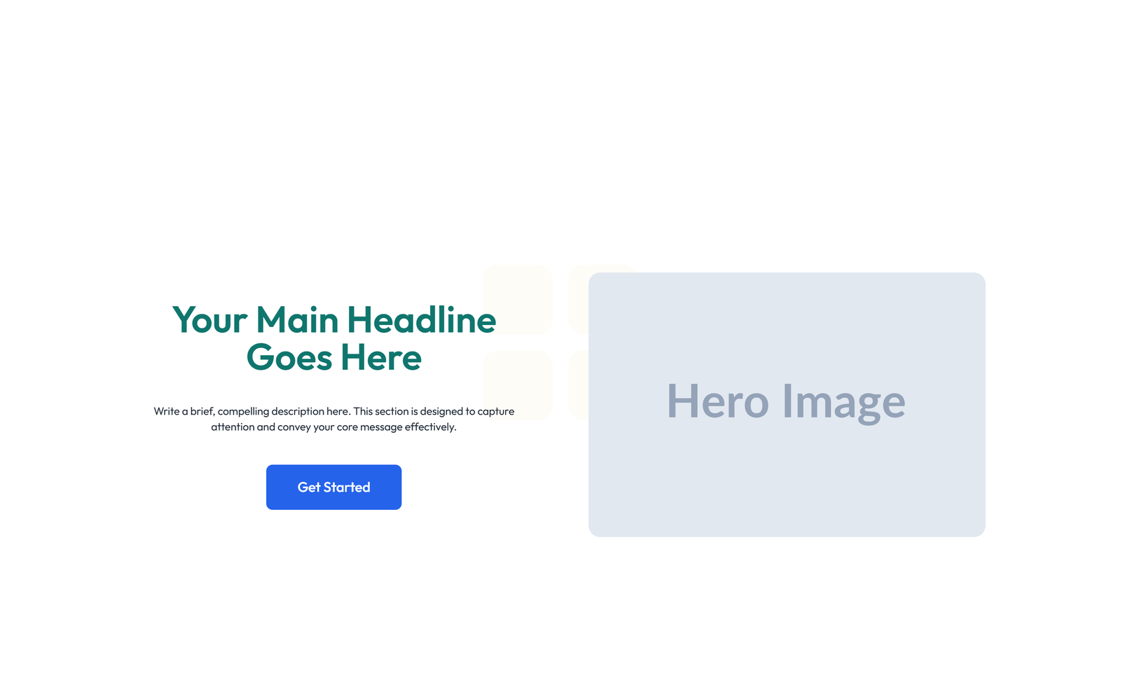 Centered Hero with H1, Subtitle, Two CTA Buttons 3 - Elementor component