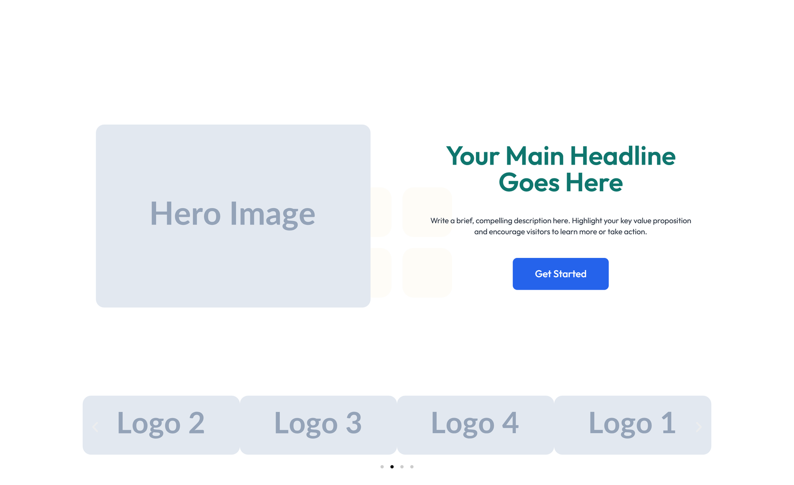 Split Hero with Text Left and Image Right and Two Buttons 8 - Elementor component