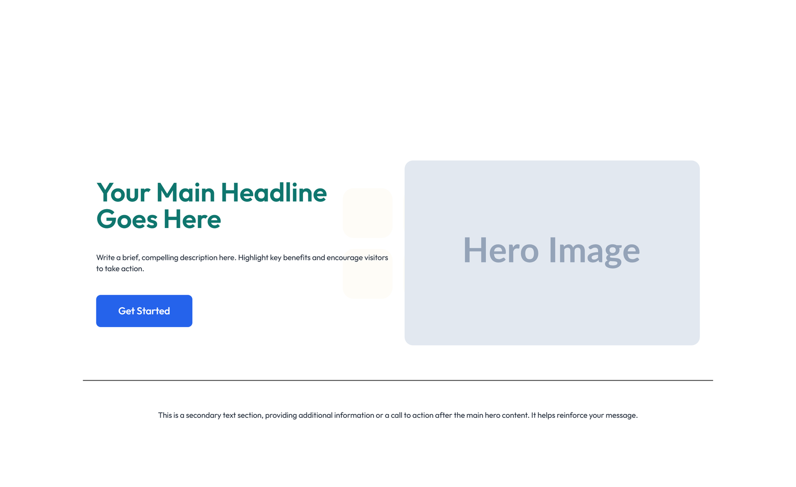 Centered Hero with H1, Subtitle, CTA, 3 Counter Stats 9 - Elementor component