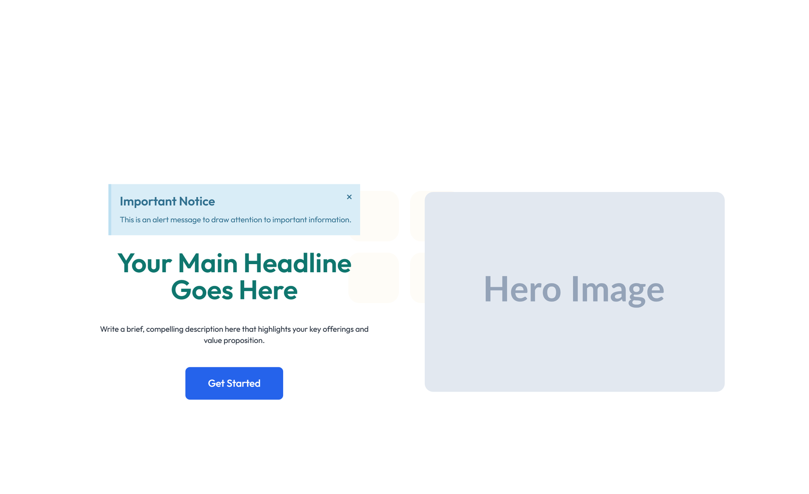 Centered Hero with H1, Subtitle, CTA, Social Icons 10 - Elementor component