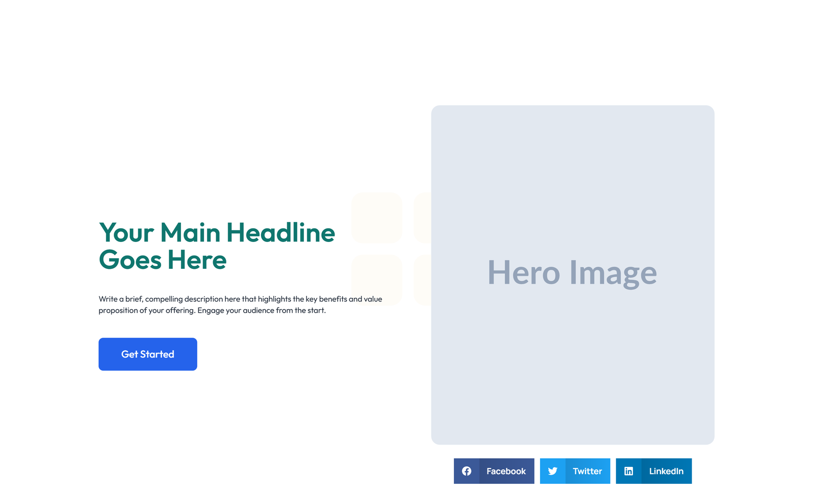Split Hero with Image Left and Text Right and CTA 11 - Elementor component