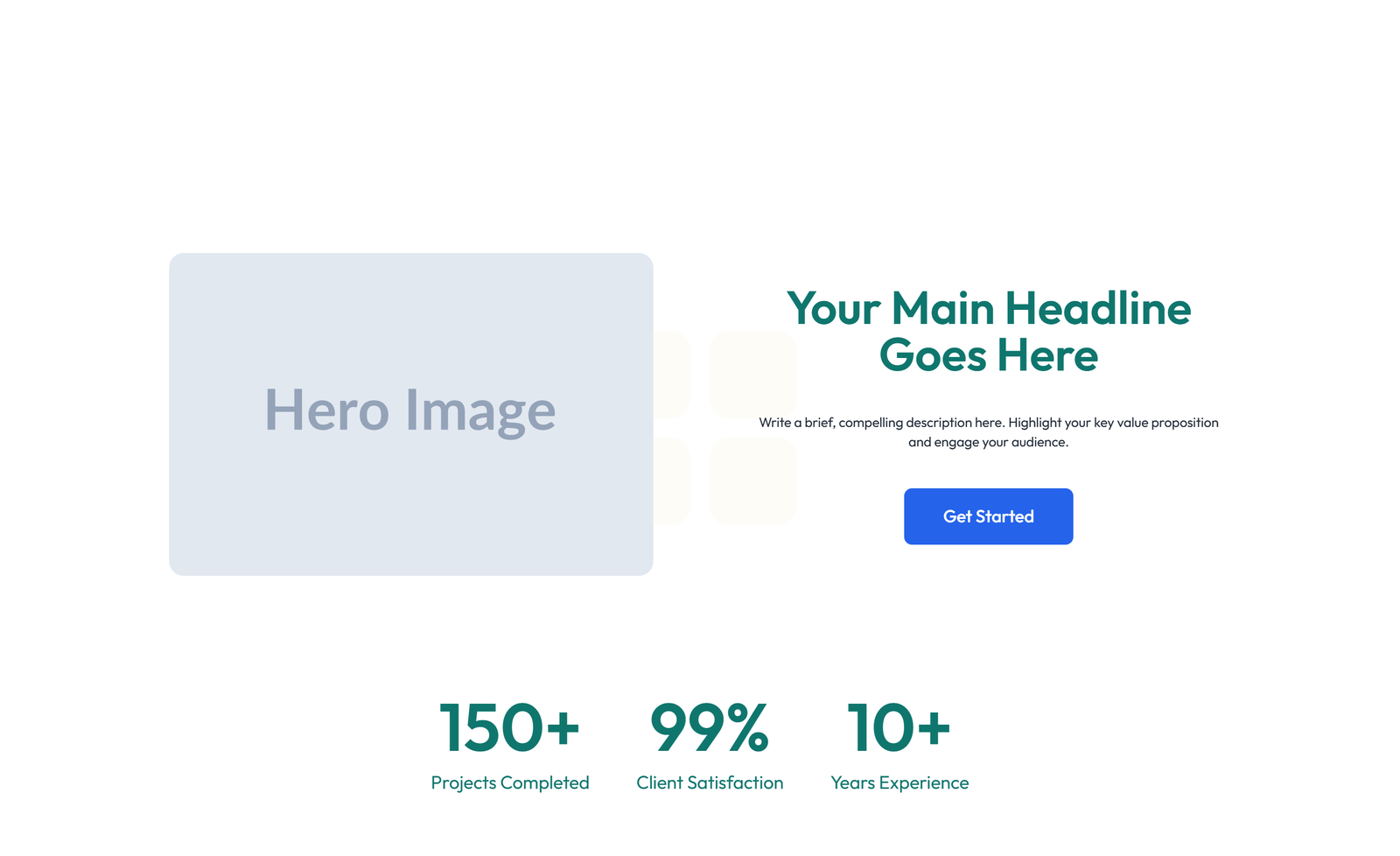 Centered Hero with H1, Subtitle, CTA, Trust Logos 12 - Elementor component