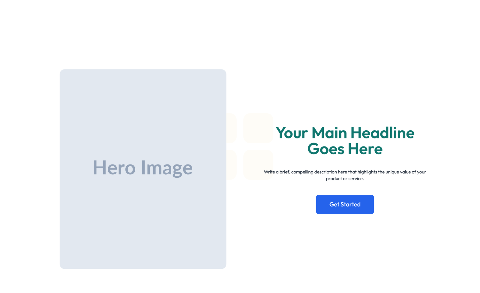 Centered Hero with H1, Subtitle, Two CTA Buttons 12 - Elementor component