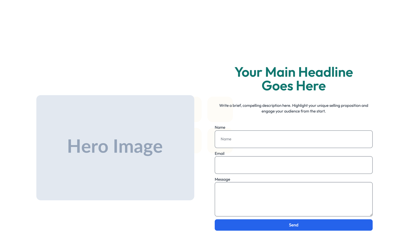 Centered Hero with H1, Subtitle, CTA, 3 Counter Stats 13 - Elementor component