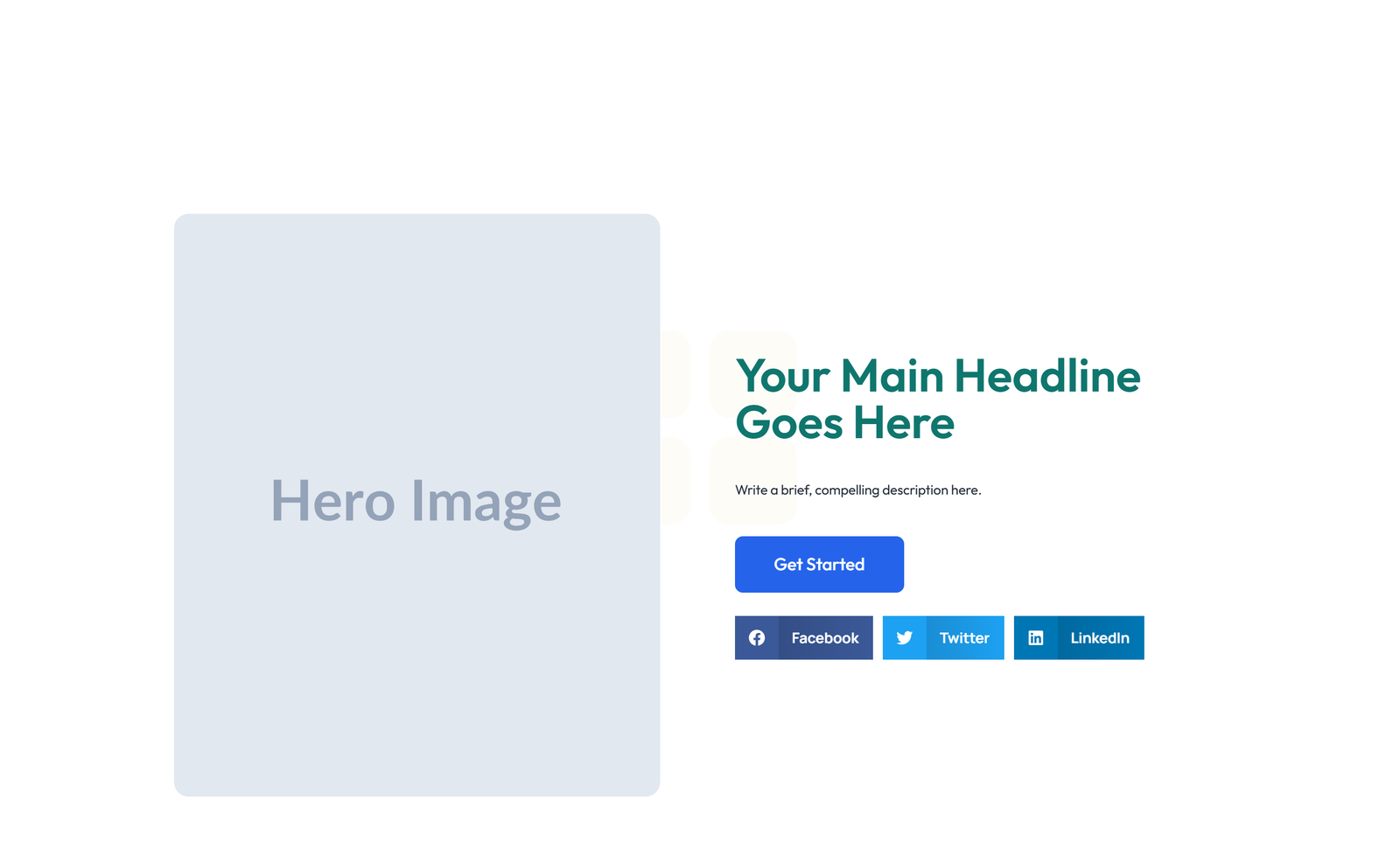 Centered Hero with H1, Subtitle, CTA, Trust Logos 14 - Elementor component