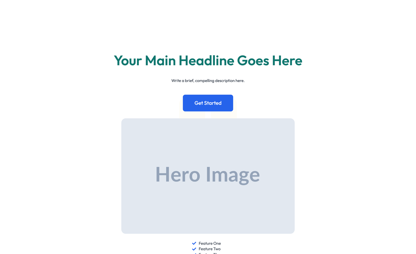 Split Hero with Text Left and Image Right and Two Buttons 15 - Elementor component