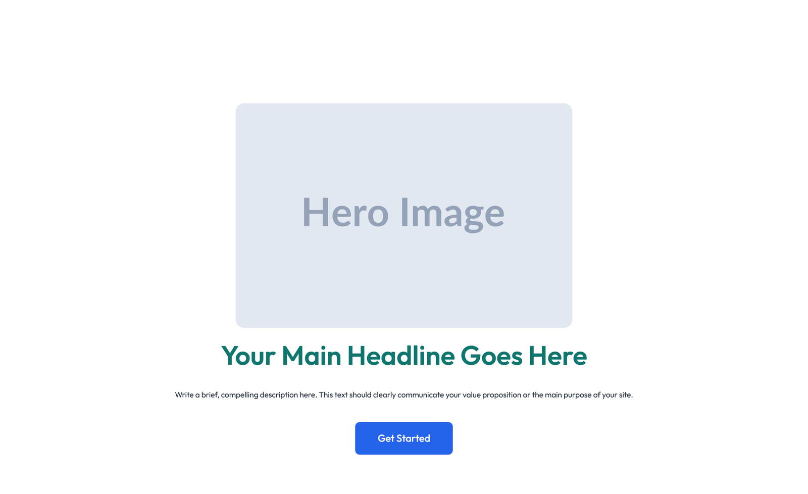 Screenshot of Centered Hero with H1, Subtitle, CTA, 3 Counter Stats 19 - Elementor Hero Sections component