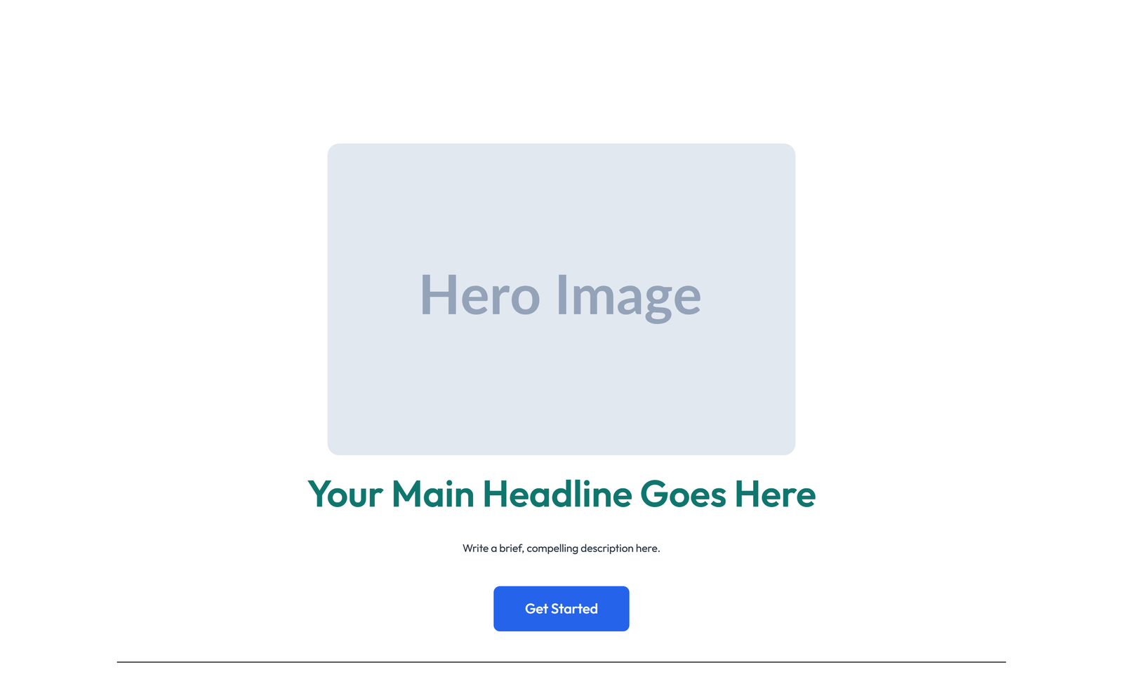 Centered Hero with H1, Subtitle, CTA, 3 Counter Stats 20 - Elementor component